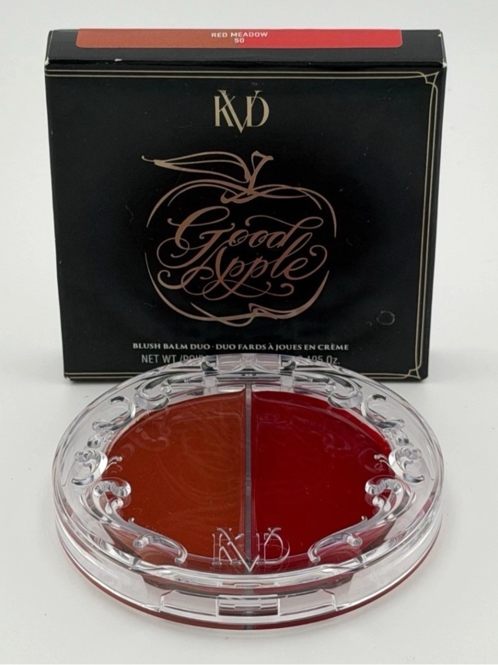 KVD Beauty Good Apple Blush Balm Duo #50 Red Meadow Cream Blush NIB